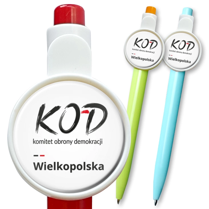 przypinka długopis Kod Wielkopolska