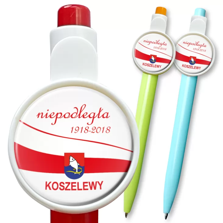 przypinka długopis Koszelewy