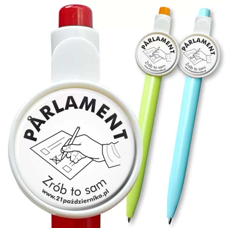 przypinka długopis Parlament