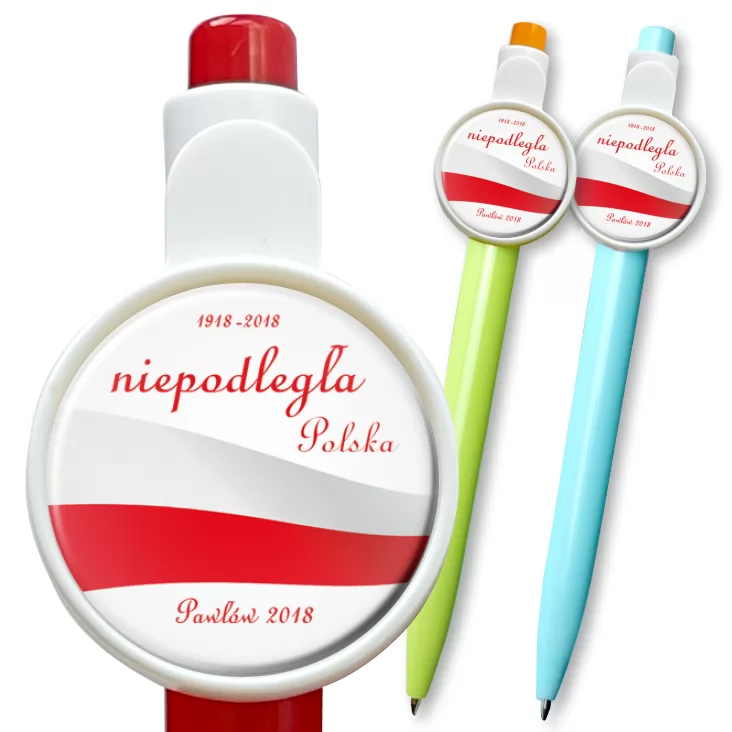przypinka długopis Pawłów 2018
