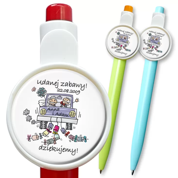 przypinka długopis Podziękowania