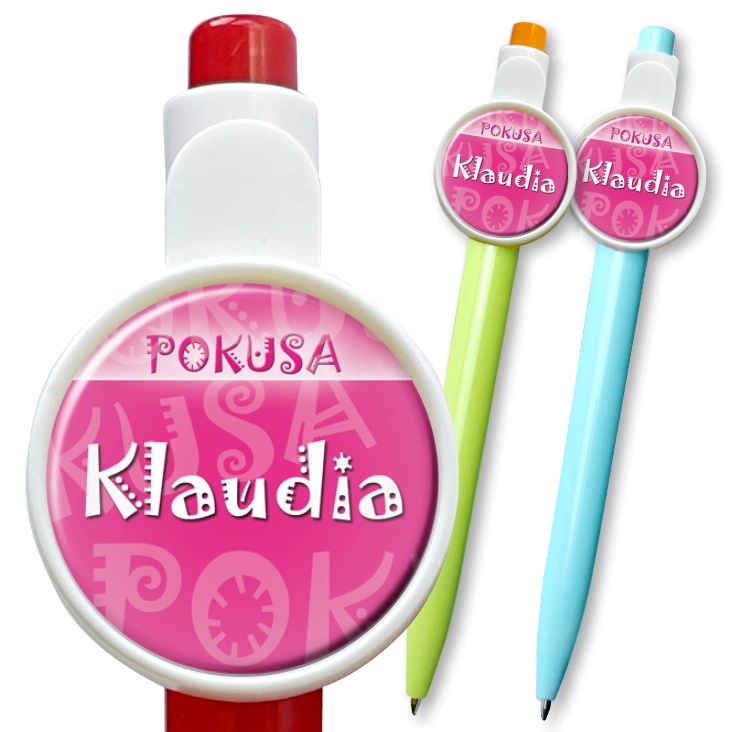 przypinka długopis Pokusa