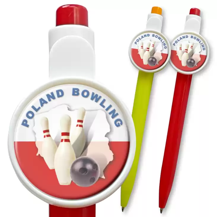 przypinka długopis Poland Bowling