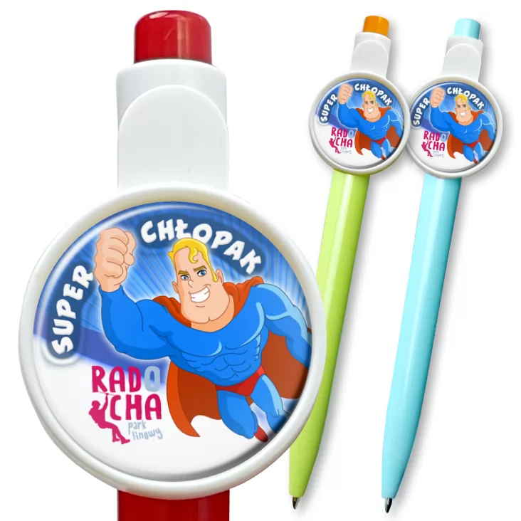 przypinka długopis Radocha - Super Chłopak
