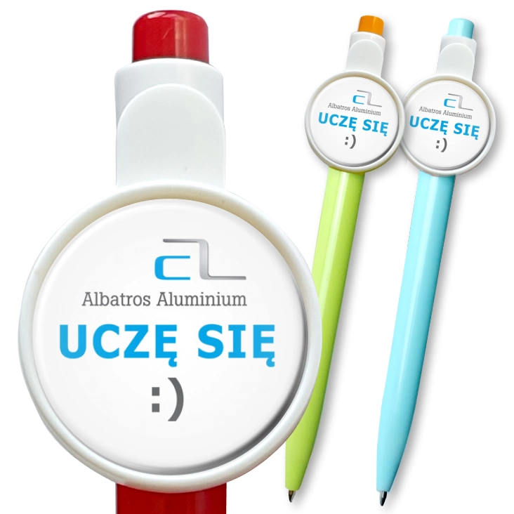 przypinka długopis Uczę się