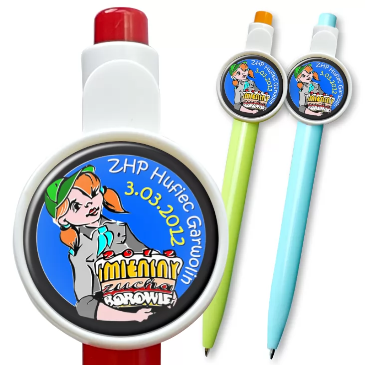 przypinka długopis Zhp Hufiec Garwolin
