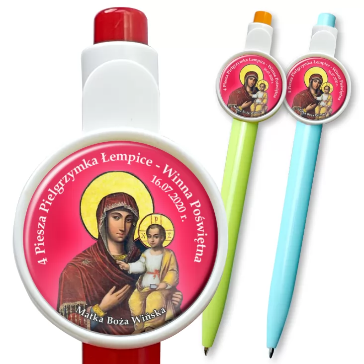 przypinka długopis 4 Piesza Pielgrzymka Łempice
