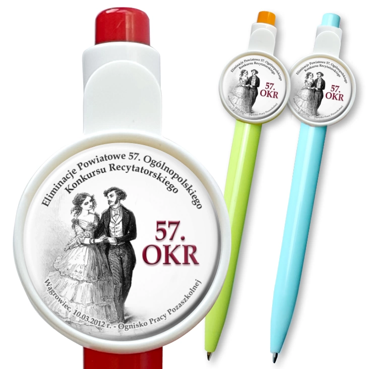 przypinka długopis 57. OKR