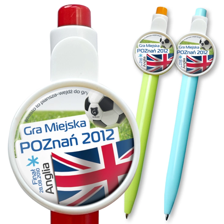 przypinka długopis Gra Miejska - Poznań 2012 - Anglia