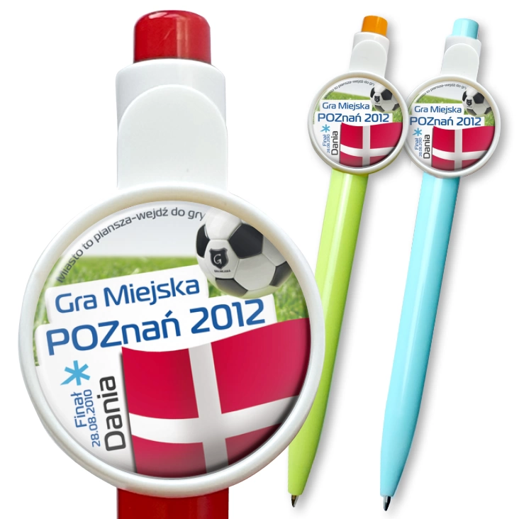 przypinka długopis Gra Miejska - Poznań 2012 - Dania