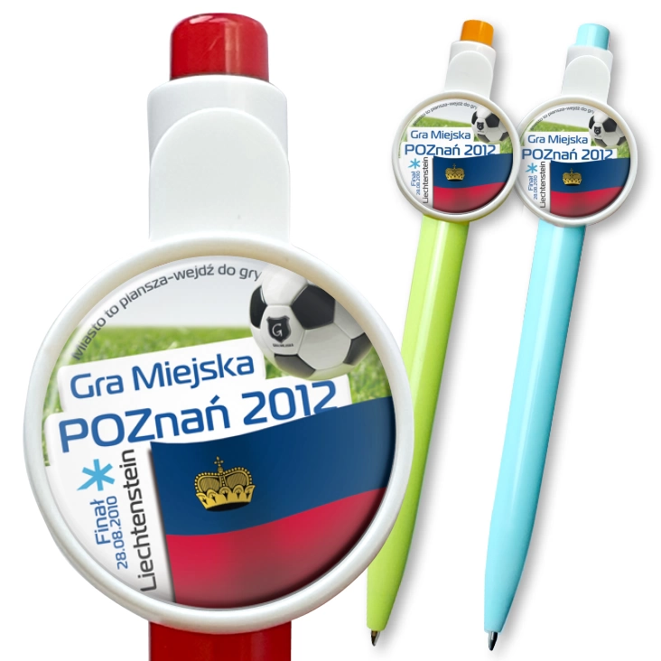 przypinka długopis Gra Miejska - Poznań 2012 - Lichtenstein