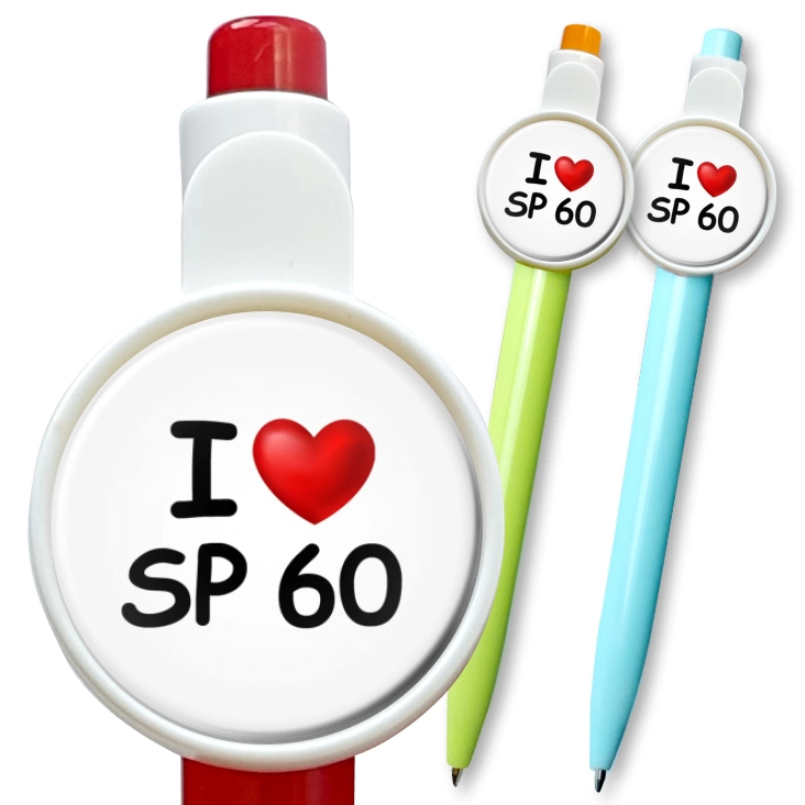przypinka długopis I love SP 60