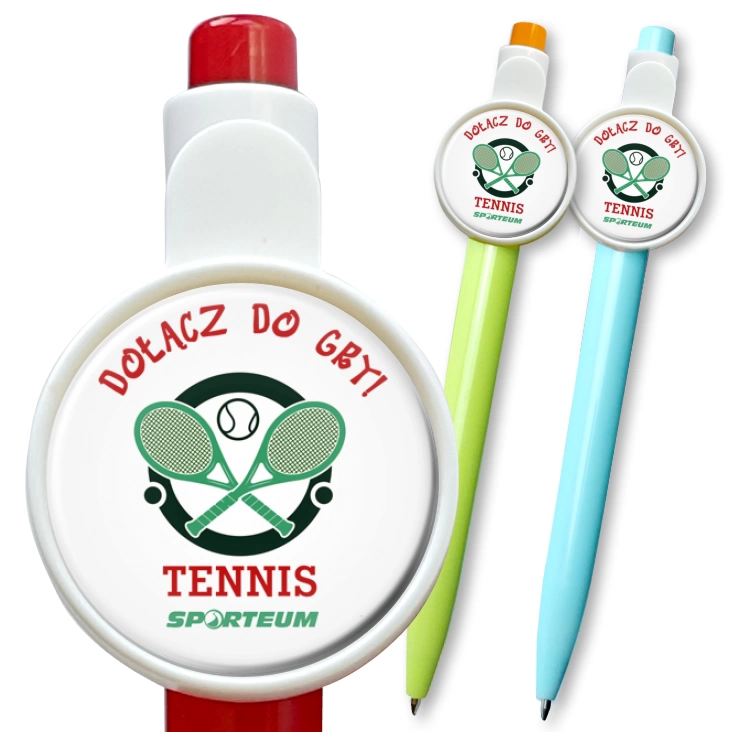 przypinka długopis I love tennis - Sporteum