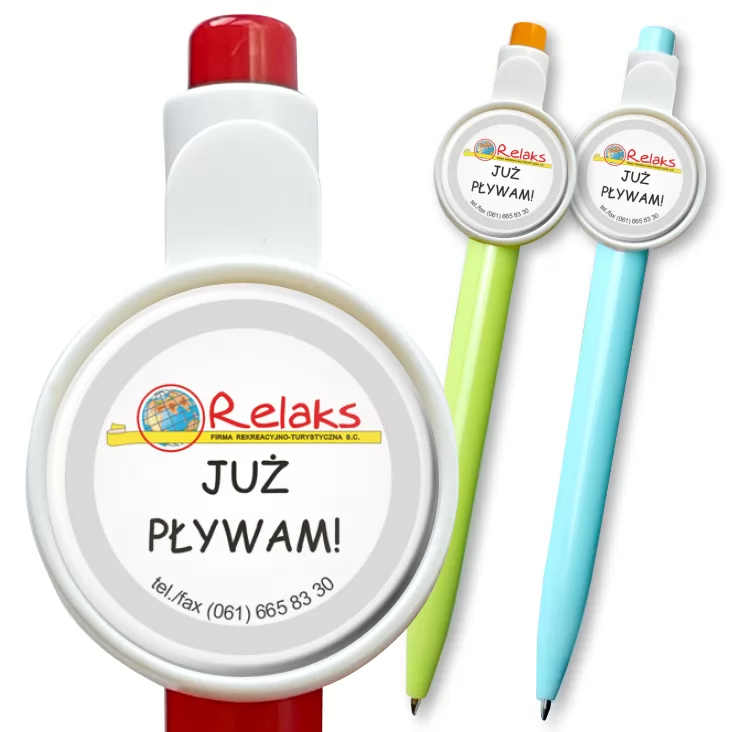 przypinka długopis Już pływam!
