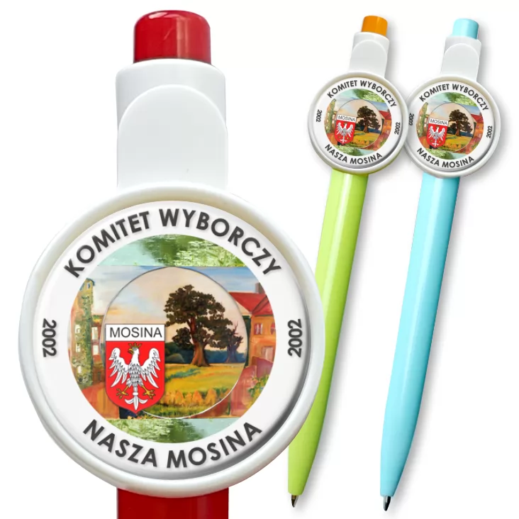 przypinka długopis Komitet Wyborczy - Nasza Mosina