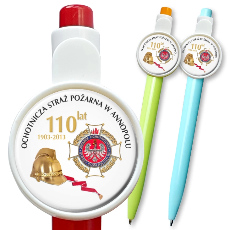 przypinka długopis OSP w Annopolu - 110 lat