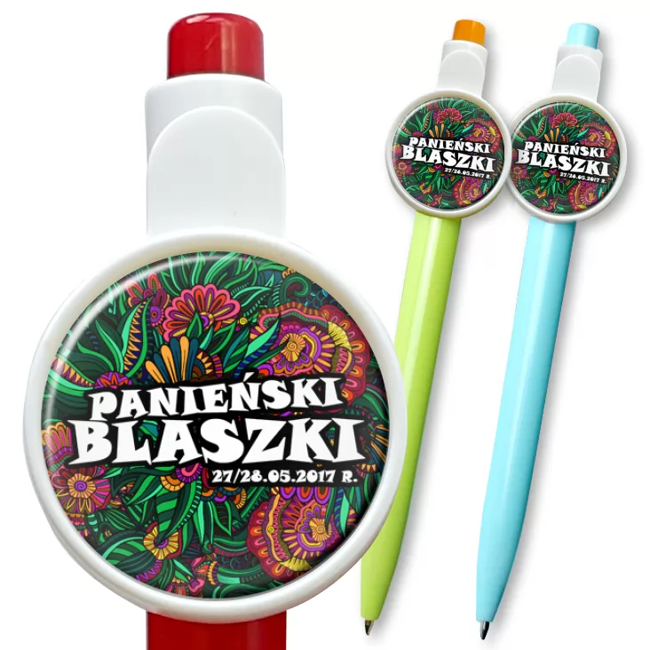 przypinka długopis Panieński Blaszki