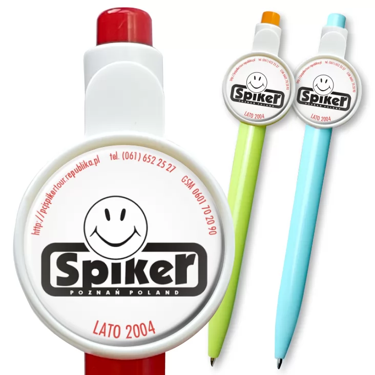 przypinka długopis Spiker