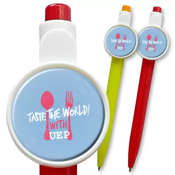 przypinka długopis Taste the World