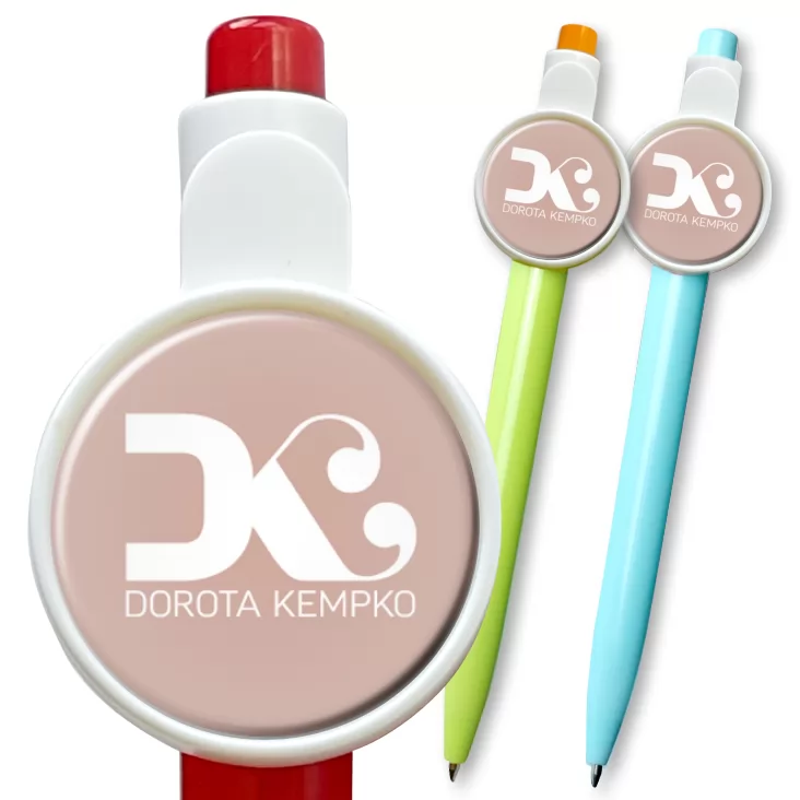 przypinka długopis Dorota Kempko A