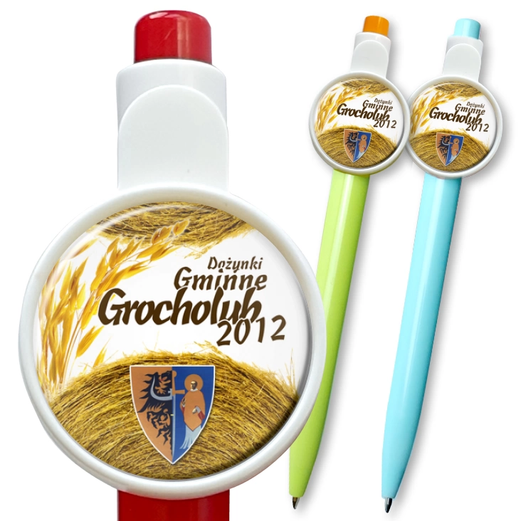 przypinka długopis Dożynki Gminne 2012 Grocholub
