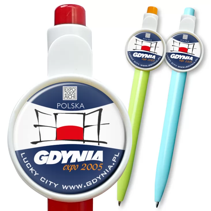 przypinka długopis Gdynia EXPO 2005