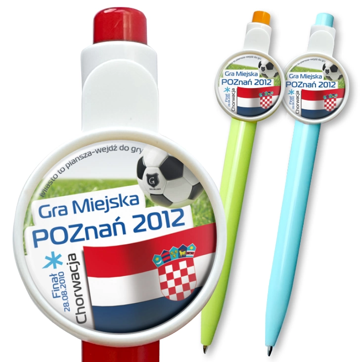 przypinka długopis Gra Miejska - Poznań 2012 - Chorwacja