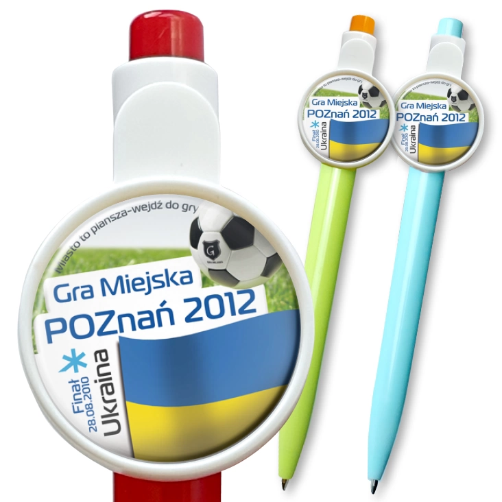 przypinka długopis Gra Miejska - Poznań 2012 - Ukraina