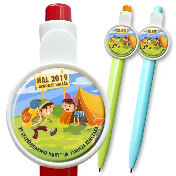 przypinka długopis Hal 2019