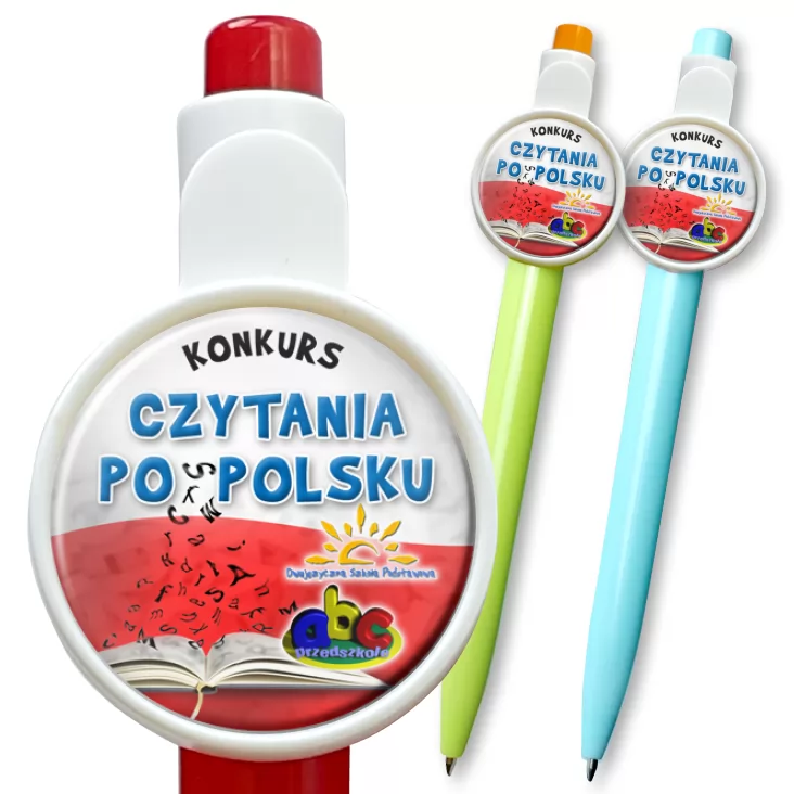 przypinka długopis Konkurs czytania po polsku