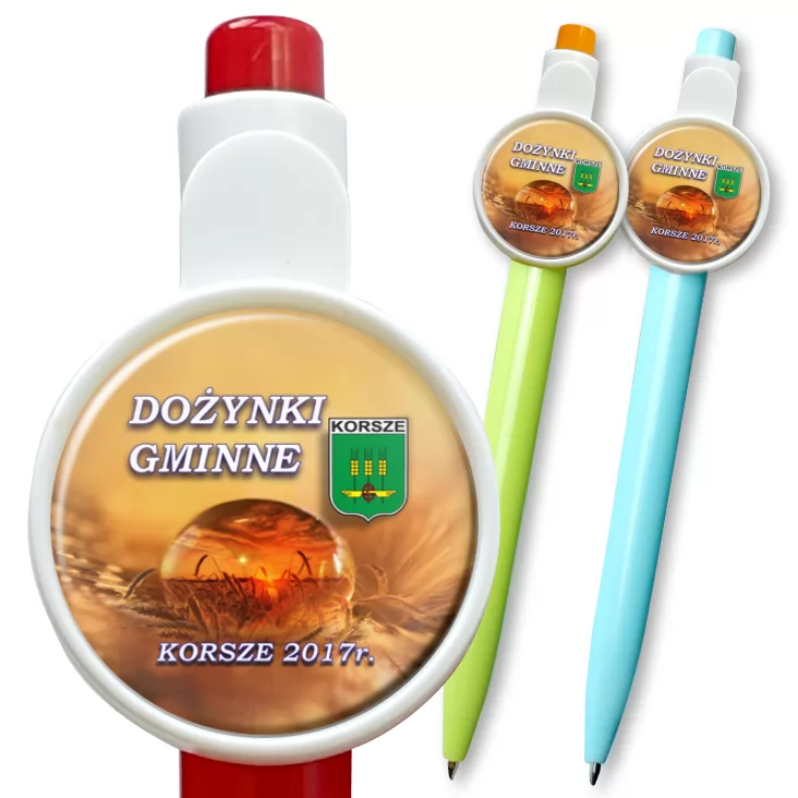 przypinka długopis Korsze - Dożynki 2017