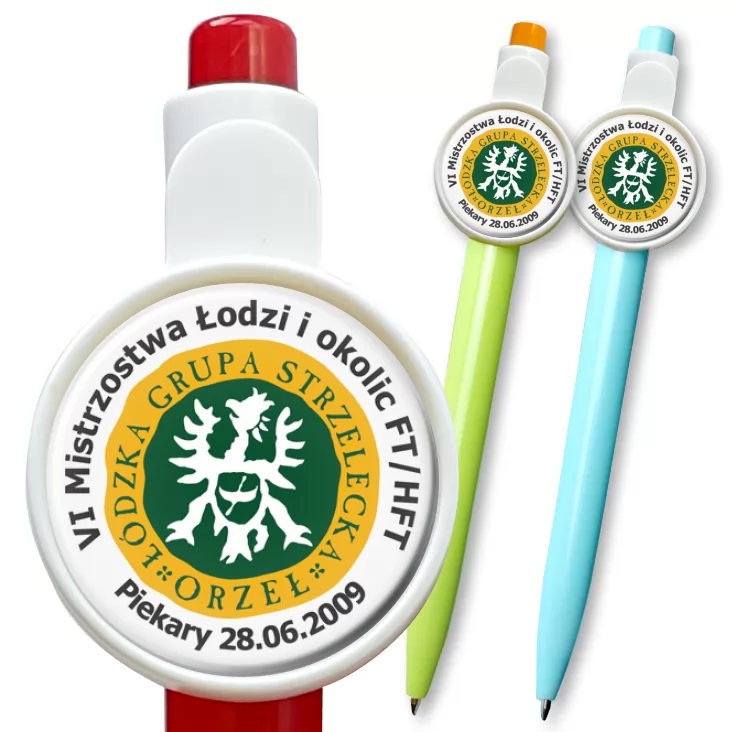 przypinka długopis Mistrzostwa Łodzi i Okolic