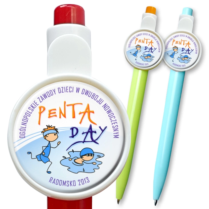 przypinka długopis Penta Day