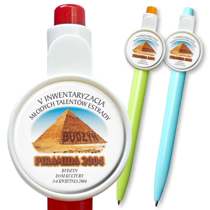 przypinka długopis Piramida 2004 - Budzyń