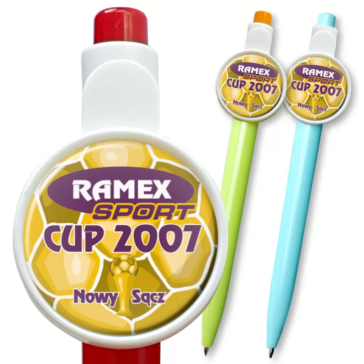 przypinka długopis Ramex Sport Cup 2007
