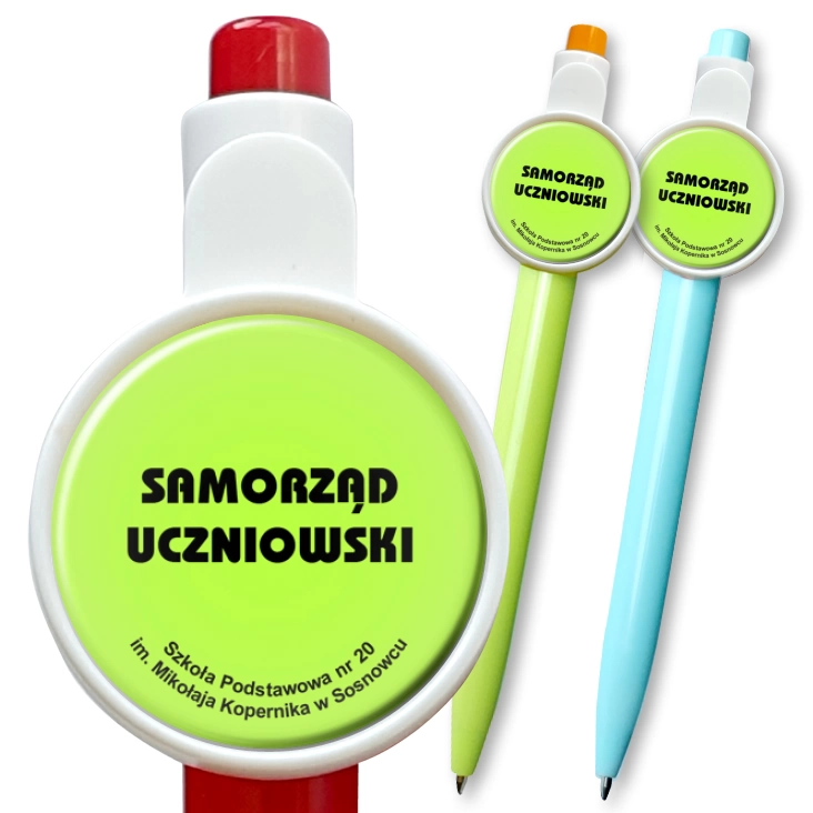 przypinka długopis Samorząd uczniowski SP 20 w Sosnowcu