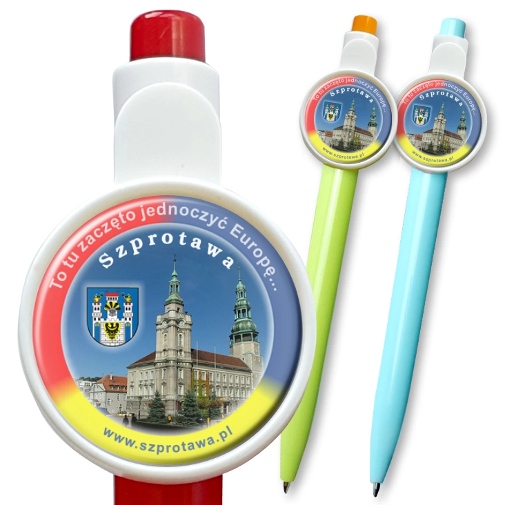 przypinka długopis Szprotawa