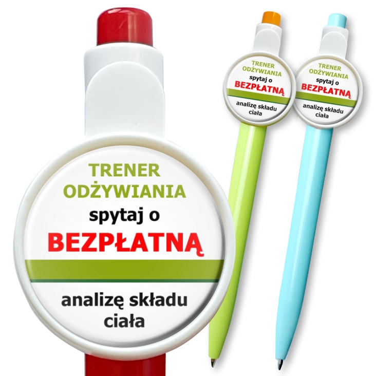 przypinka długopis Trener odżywiania 3