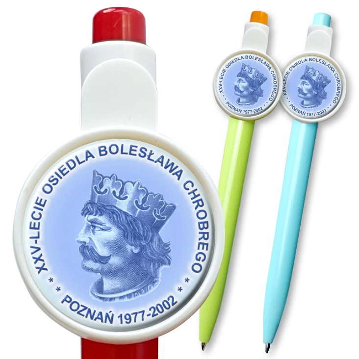 przypinka długopis XXV-lecie osiedla Bolesława Chrobrego w Poznaniu