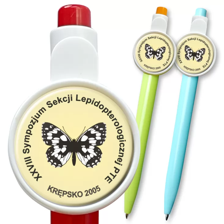 przypinka długopis XXVIII Sympozjum Sekcji Lepidopterologicznej PTE