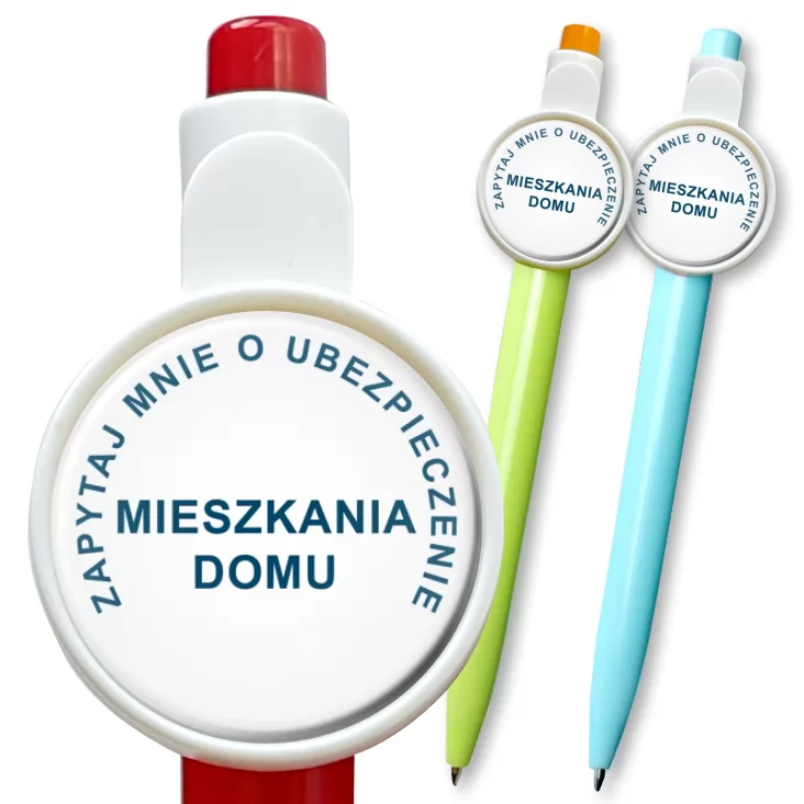 przypinka długopis Zapytaj mnie...
