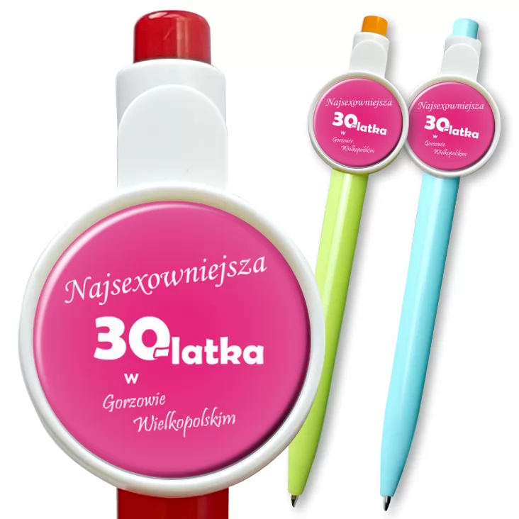 przypinka długopis 30-latka