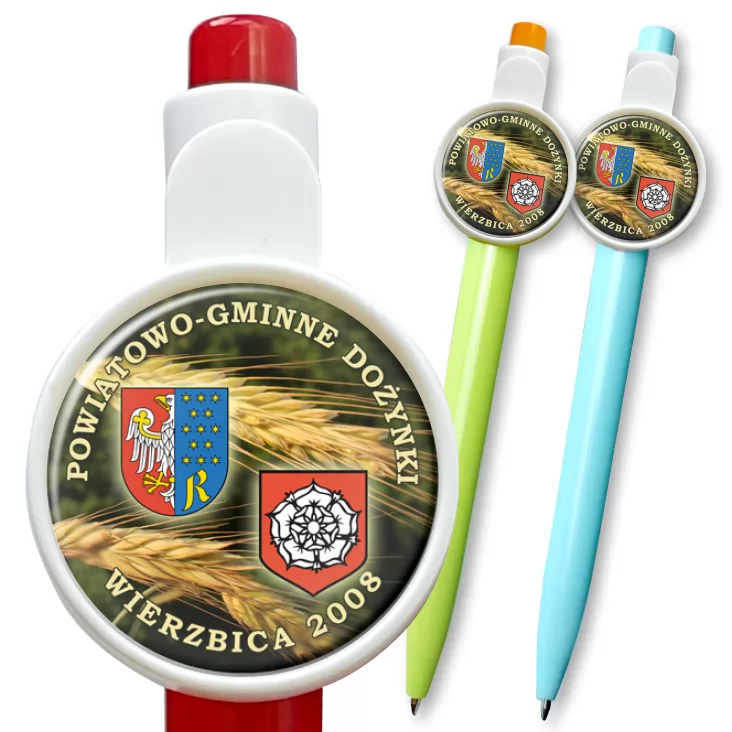 przypinka długopis Dożynki Wierzbica 2008
