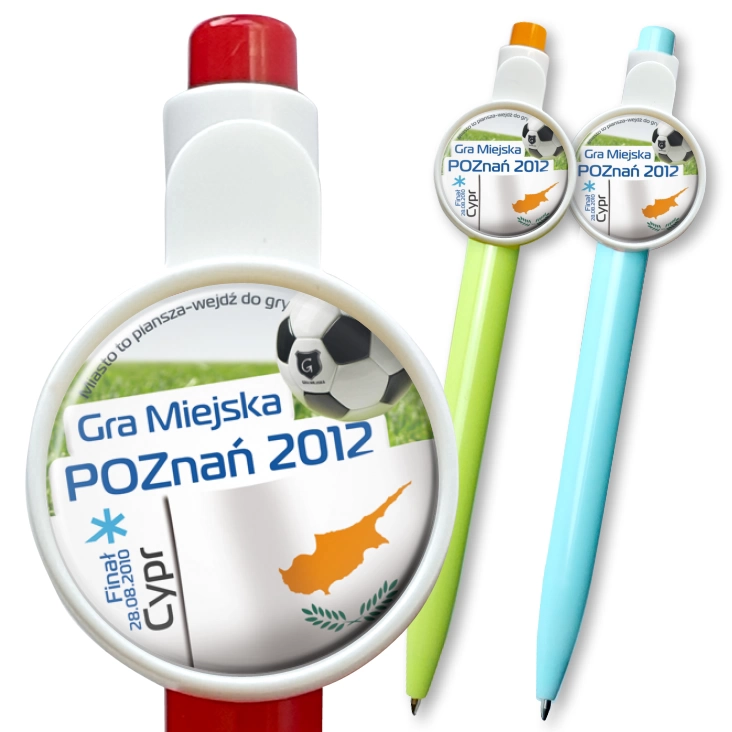 przypinka długopis Gra Miejska - Poznań 2012 - Cypr