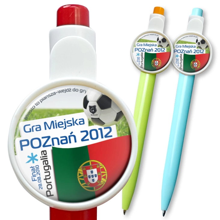 przypinka długopis Gra Miejska - Poznań 2012 - Portugalia