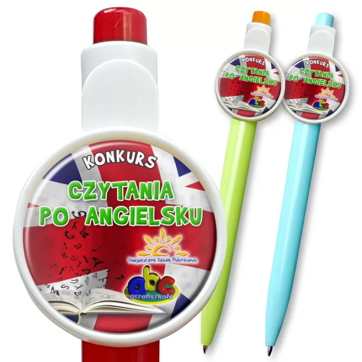 przypinka długopis Konkurs czytania po angielsku