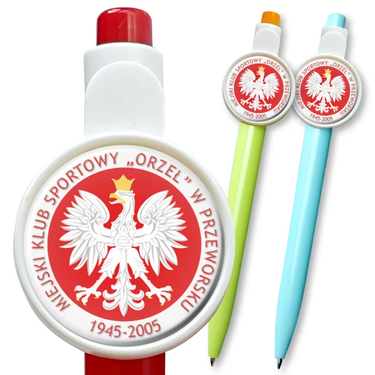 przypinka długopis Miejski Klub Sportowy Orzeł w Przeworsku