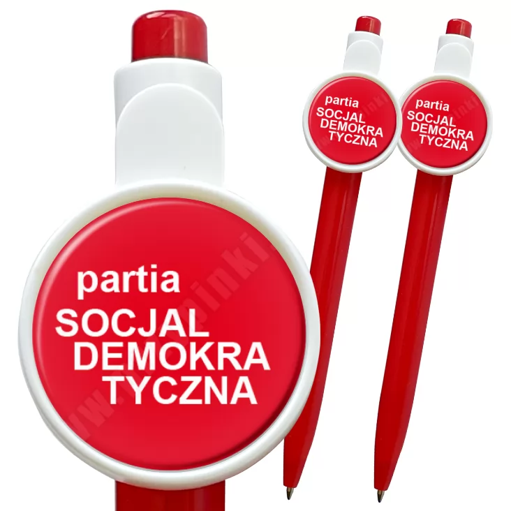 przypinka długopis Partia socjaldemokratyczna