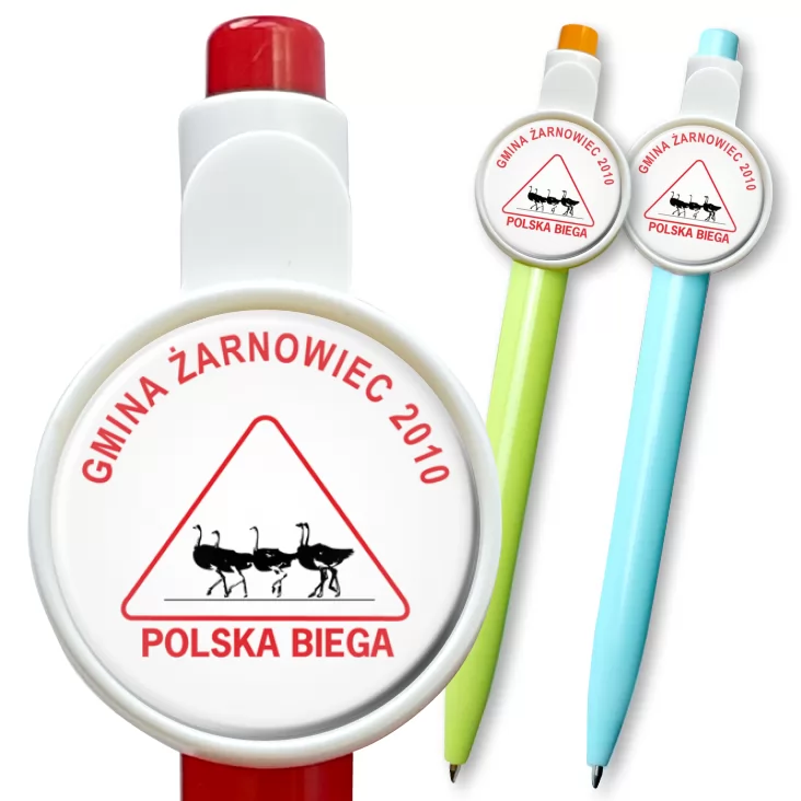 przypinka długopis Polska biega Żarnowiec
