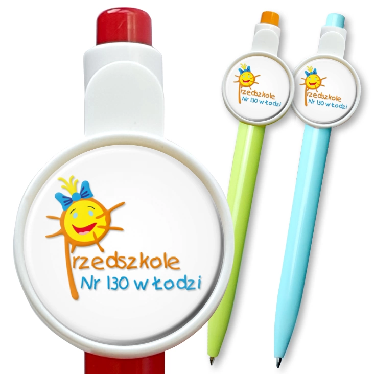 przypinka długopis Przedszkole nr 130 w Łodzi